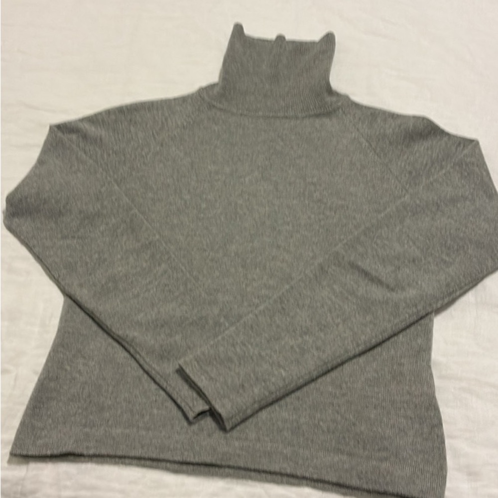 Gray cashmere Turtleneck Sweater